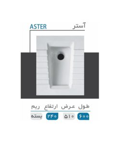 توالت زمینی گلسار مدل آستر